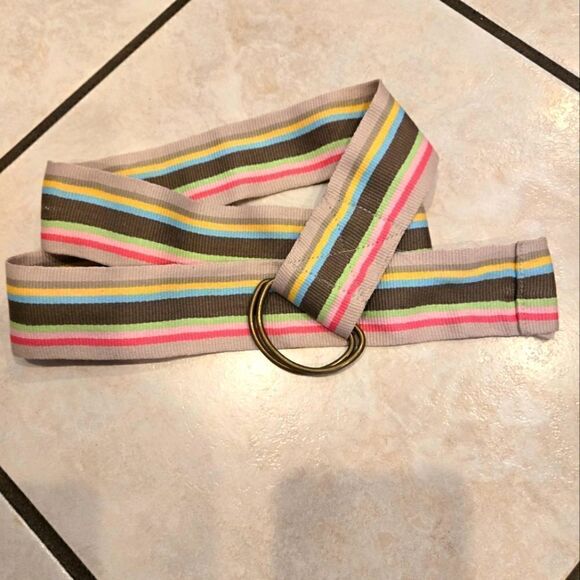 Woven Striped Belt - Picture 1 of 3